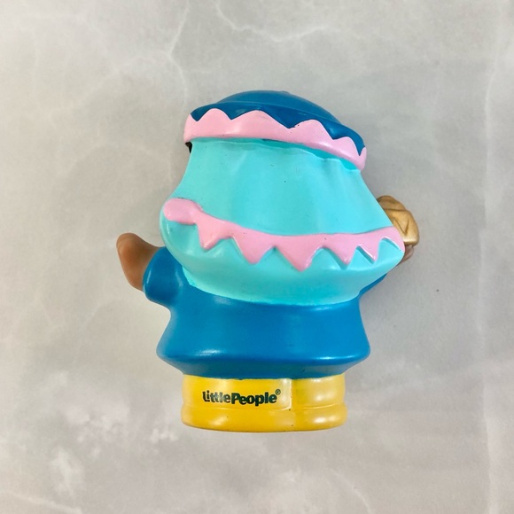 2008 Fisher Price Little People Christmas Nativity Wise Man Blue Black Figure - Picture 2 of 3